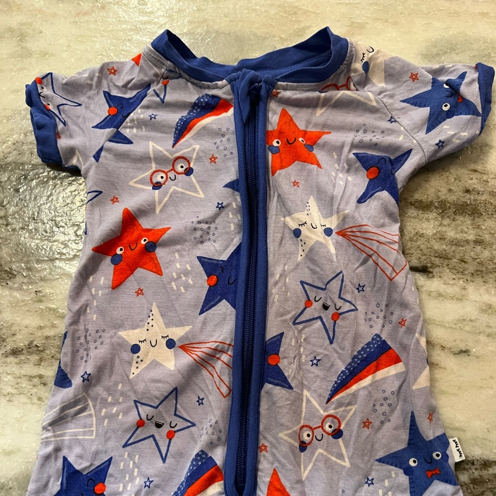 Little Sleepies Americana Play onesie.